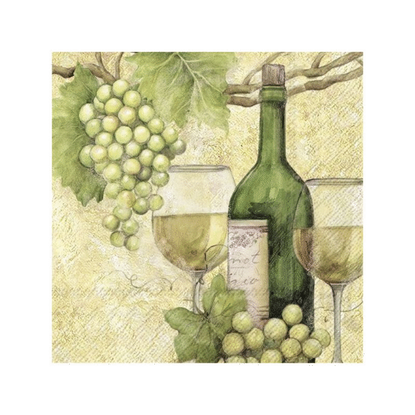 Salvrätikud White Wine  25x25cm
